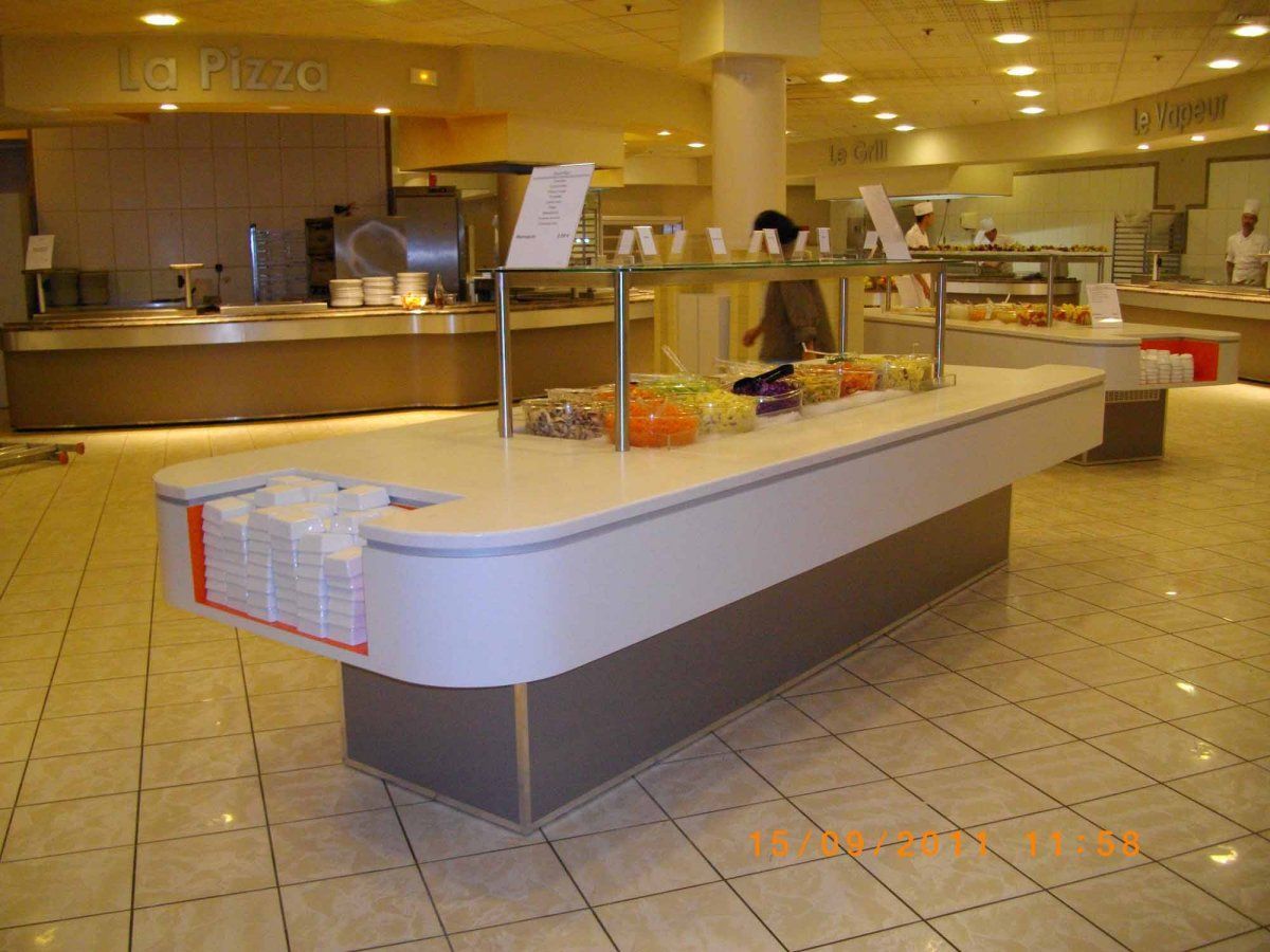 Agencement restaurant cafeteria